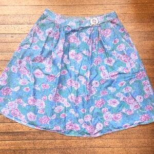 Vintage Young Stuff Embroidered Blue Jean Skirt